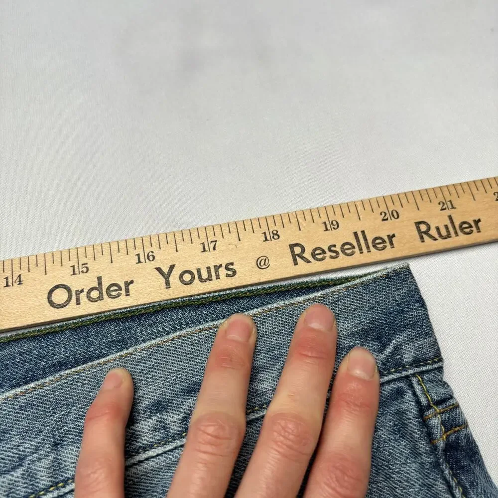 $185 Sid Mashburn Light Wash Denim 38x32 Slim Straight Jeans